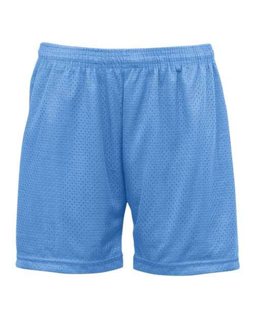 Women's Pro Mesh 5" Solid Liner Shorts - Columbia Blue  Front