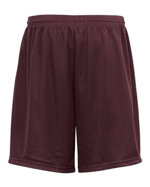 Men's Pro Mesh 9" Shorts with Pockets - Maroon Back