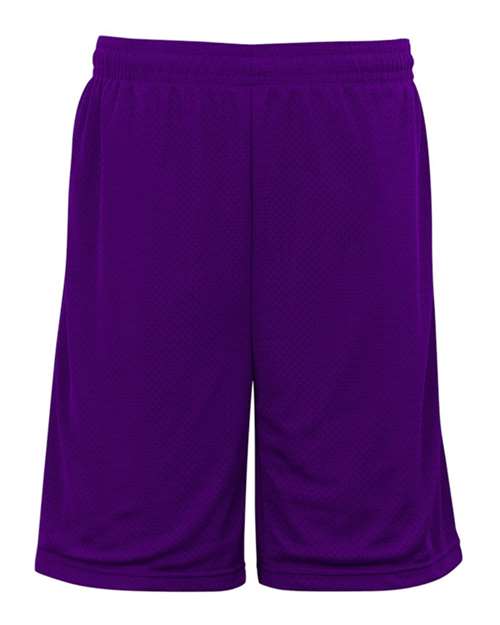 Men's Pro Mesh 9" Shorts with Pockets - Purple Front