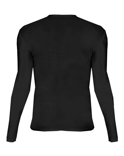 Youth Pro-Compression Long Sleeve T-Shirt - Black Back