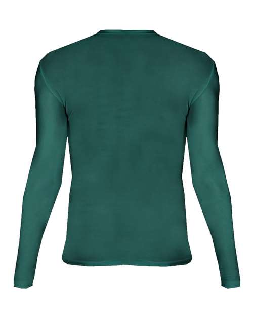 Youth Pro-Compression Long Sleeve T-Shirt - Forest Back