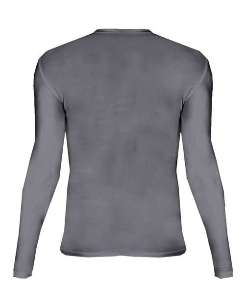 Youth Pro-Compression Long Sleeve T-Shirt - Graphite Back