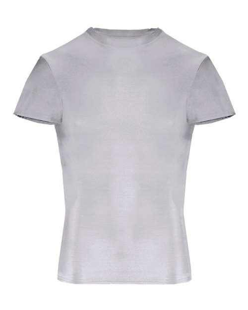 Youth Pro-Compression T-Shirt - Silver Front