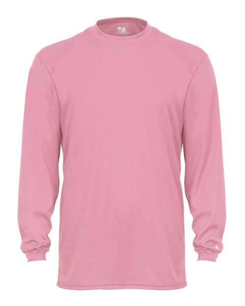 Unisex B-Core Long Sleeve T-Shirt - Pink Front