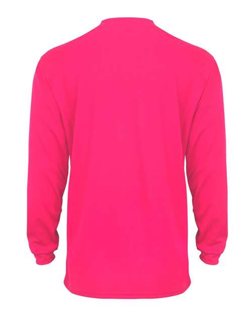 Unisex B-Core Long Sleeve T-Shirt - Hot Pink Back
