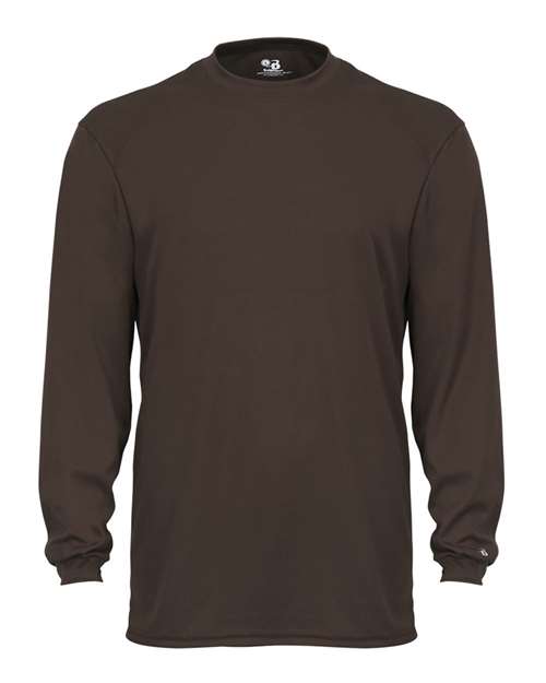 Unisex B-Core Long Sleeve T-Shirt - Brown Front