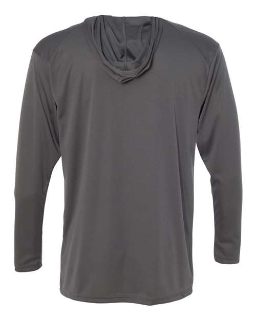 Unisex B-Core Hooded Long Sleeve T-Shirt - Graphite Back