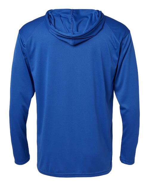 Unisex B-Core Hooded Long Sleeve T-Shirt - Royal Back