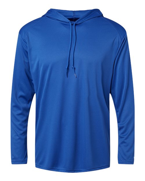 Unisex B-Core Hooded Long Sleeve T-Shirt - Royal Front