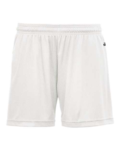 Women's B-Core 5" Inseam Shorts - White Front