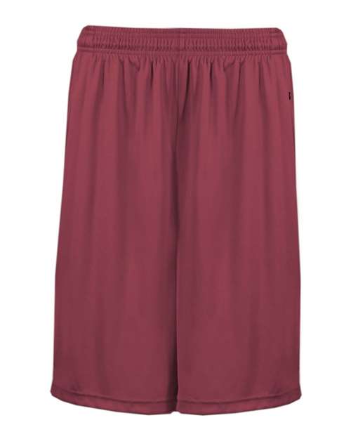 Men's B-Core 10" Shorts with Pockets - Cardinal Front