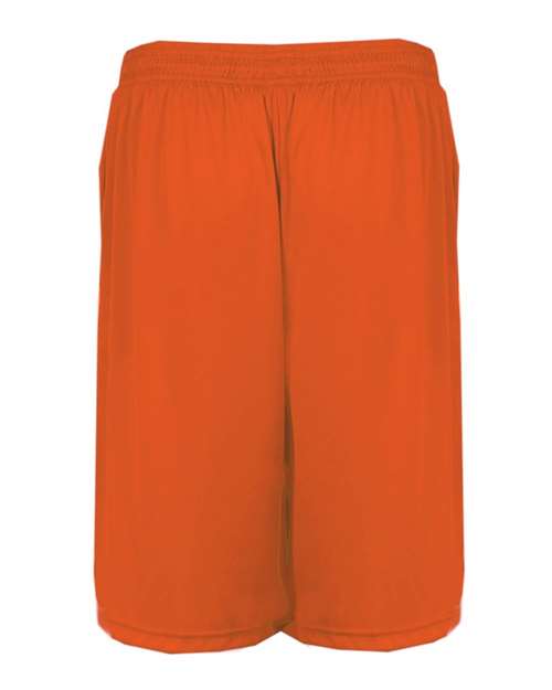 Men's B-Core 10" Shorts with Pockets - Burnt Orange Back