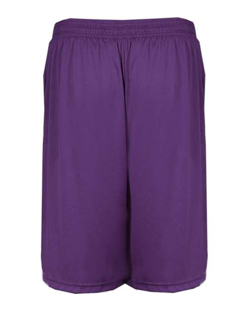 Men's B-Core 10" Shorts with Pockets - Purple Back