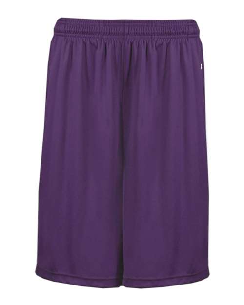 Men's B-Core 10" Shorts with Pockets - Purple Front