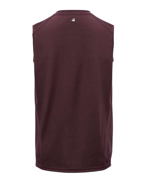 Men's B-Core Sleeveless T-Shirt - Maroon Back