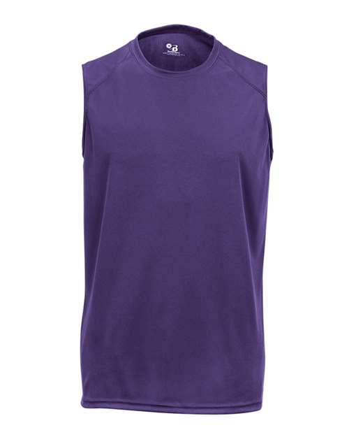 Men's B-Core Sleeveless T-Shirt - Purple Front