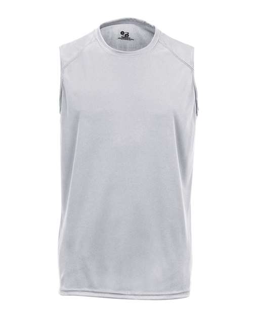 Men's B-Core Sleeveless T-Shirt - Silver Front