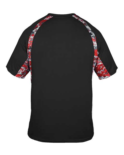 Men's Hook Digital T-Shirt - Black/ Red Back