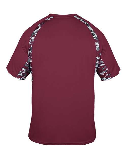 Men's Hook Digital T-Shirt - Maroon/ Maroon Digital Back