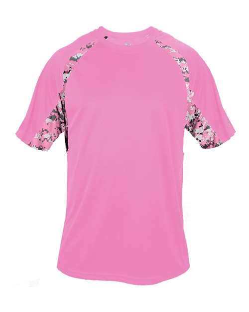 Men's Hook Digital T-Shirt - Pink/ Pink Digital Front