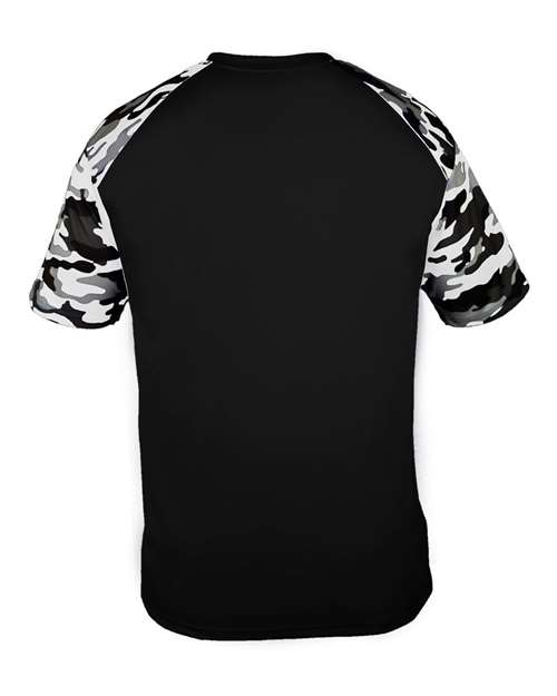 Men's Camo Sport T-Shirt - Black/ White Camo Back