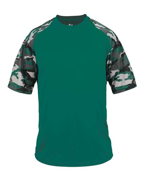 Men's Camo Sport T-Shirt - Forest/ Forest Camo Front