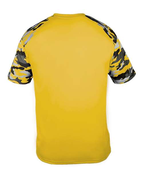 Men's Camo Sport T-Shirt - Gold/ Gold Camo Back