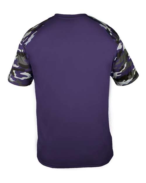 Men's Camo Sport T-Shirt - Purple/ Purple Camo Back