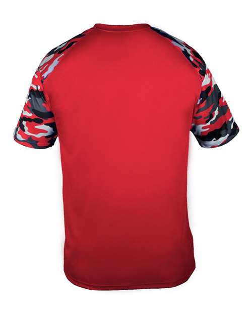 Men's Camo Sport T-Shirt - Red/ Red Camo Back