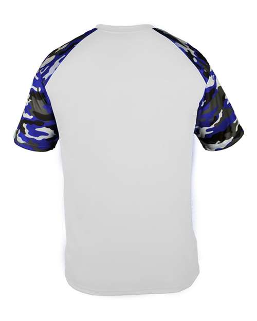 Men's Camo Sport T-Shirt - White/ Royal Camo Back