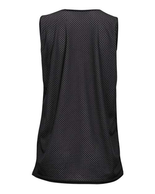 Women's Pro Mesh Reversible Tank Top - Black/ White Back