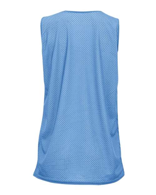 Women's Pro Mesh Reversible Tank Top - Columbia Blue/ White Back
