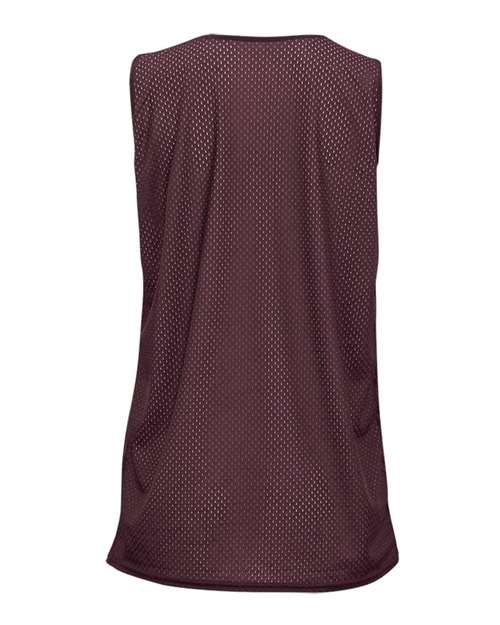 Women's Pro Mesh Reversible Tank Top - Maroon/ White Back