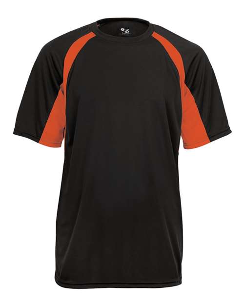Men's B-Core Hook T-Shirt - Black/ Burnt Orange Front