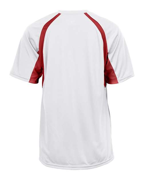 Men's B-Core Hook T-Shirt - White/ Red Back
