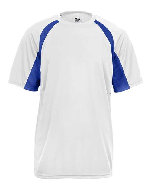 Men's B-Core Hook T-Shirt - White/ Royal Front