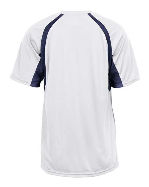 Men's B-Core Hook T-Shirt - White/ Navy Back