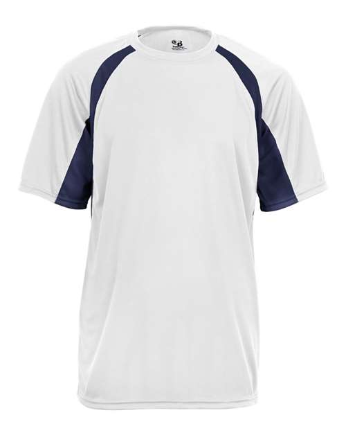 Men's B-Core Hook T-Shirt - White/ Navy Front