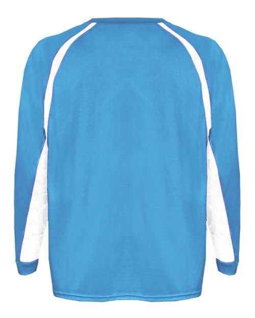 Men's B-Core Hook Long Sleeve T-Shirt - Columbia Blue/ White Back
