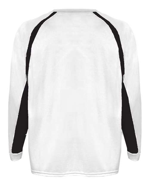 Men's B-Core Hook Long Sleeve T-Shirt - White/ Black Back