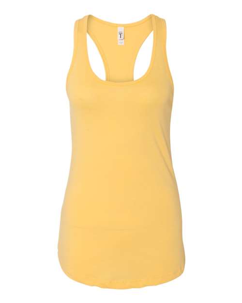 Women's Ideal Racerback Tank - Banana Cream Front