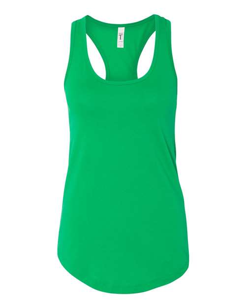 Women's Ideal Racerback Tank - Kelly Green Front