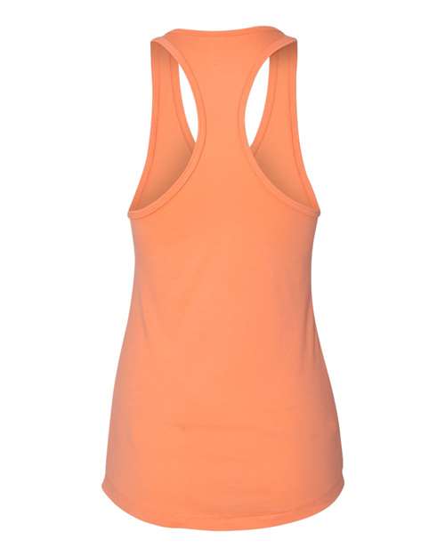 Women's Ideal Racerback Tank - Light Orange Back