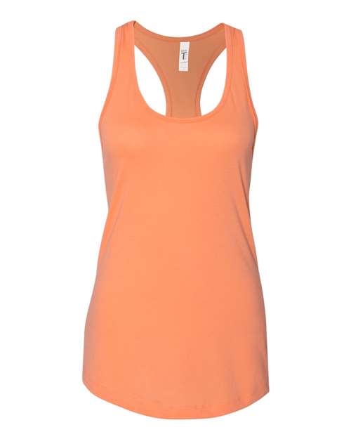 Women's Ideal Racerback Tank - Light Orange Front