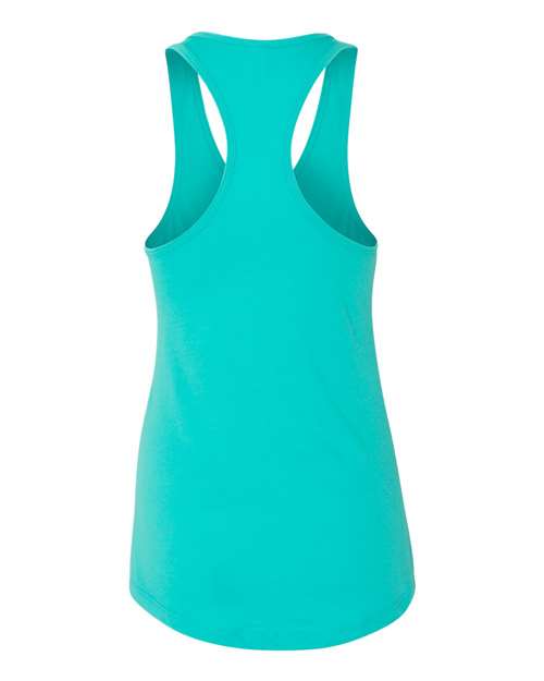 Women's Ideal Racerback Tank - Tahiti Blue Back
