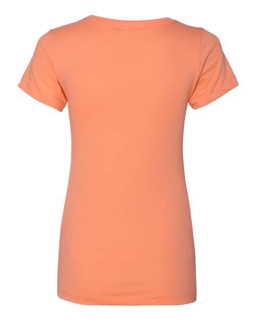 Women's Ideal V-Neck T-Shirt - Light Orange Back