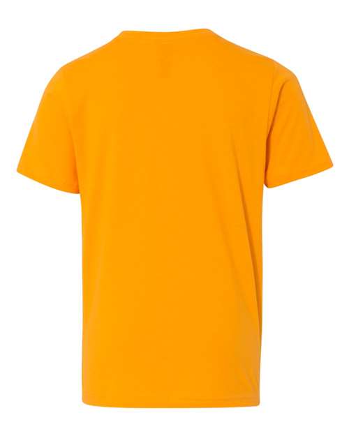 Youth Cotton T-Shirt - Gold Back