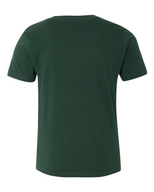 Youth Cotton T-Shirt - Forest Green Back