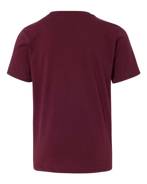 Youth Cotton T-Shirt - Maroon Back