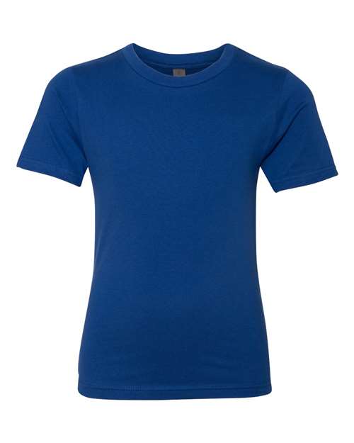 Youth Cotton T-Shirt - Royal Front